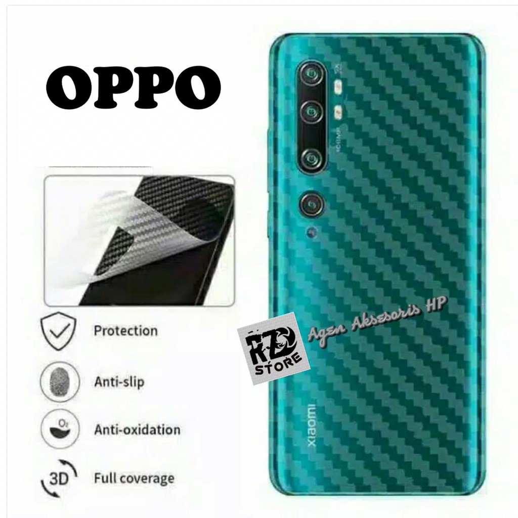 SKIN CARBON OPPO A1K A3S A5S A5 A7 A8 A9 A12 A31 A33 A37