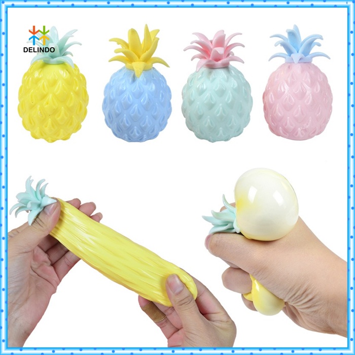 Mainan Squishy Nanas Pineapple Fidget Toys Anti Stress Pop It Anak