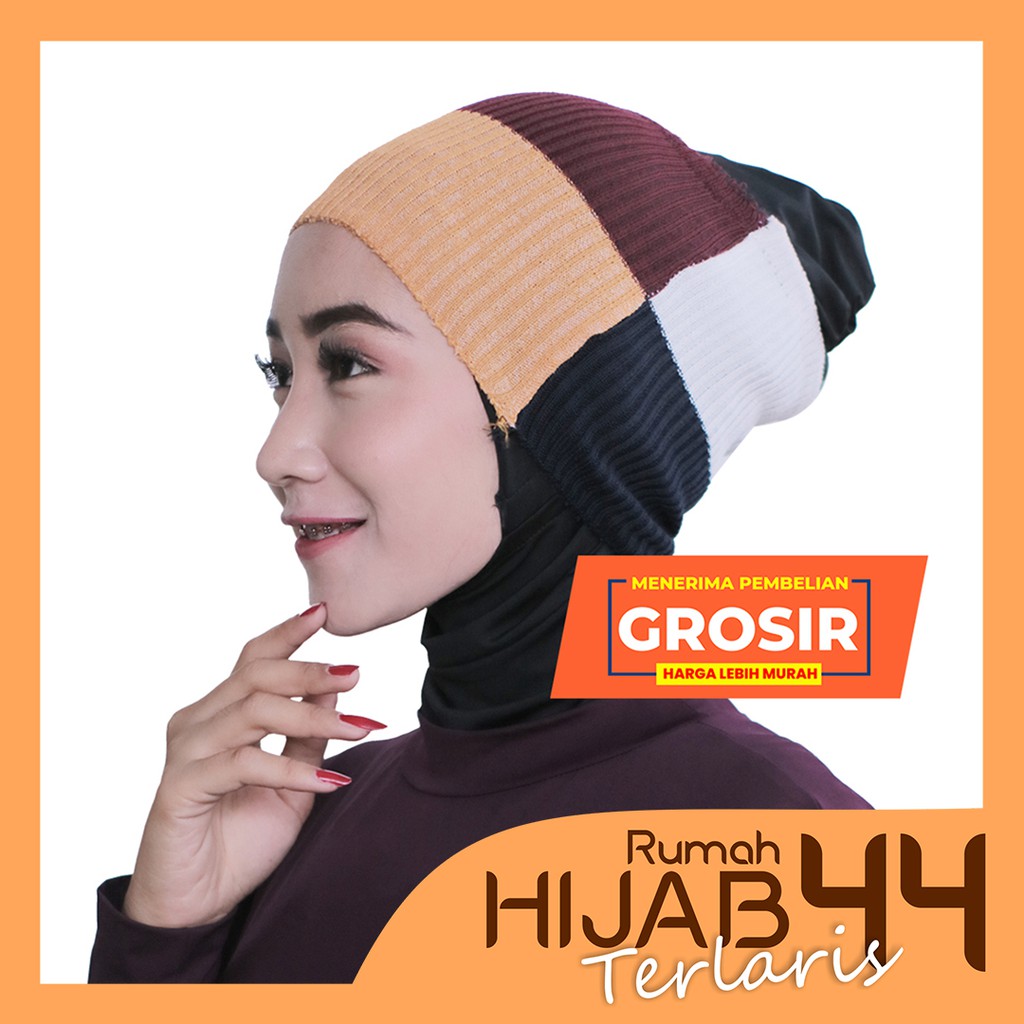 TERLARIS COD!! CIPUT Rajut LAMIA 4 Warna | Bandana Rajut Anti Pusing | Inner Bandana Anpus