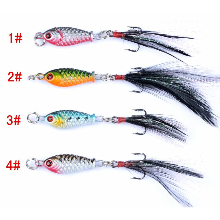 Shengyao 1Pcs Mini Lead Jig Fishing Lure 3.2cm/5g Swimbait Umpan Pancing Ikan Bass Bait Kail Memancing Peralatan