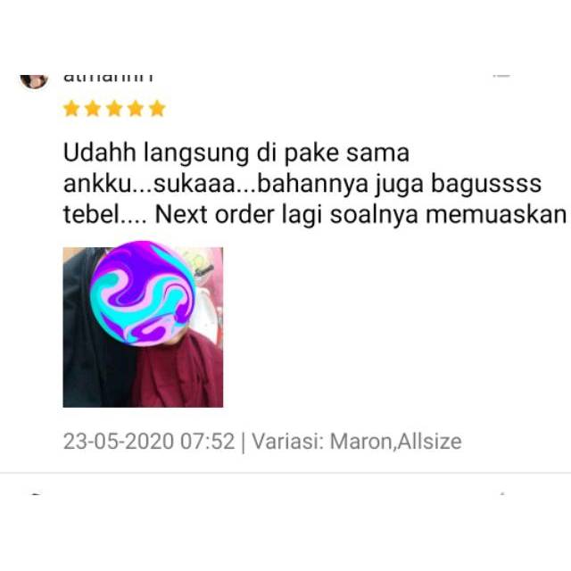 Aqiss - Jilbab Anak Hijab Kids Maryam Kerudung Sekolah M