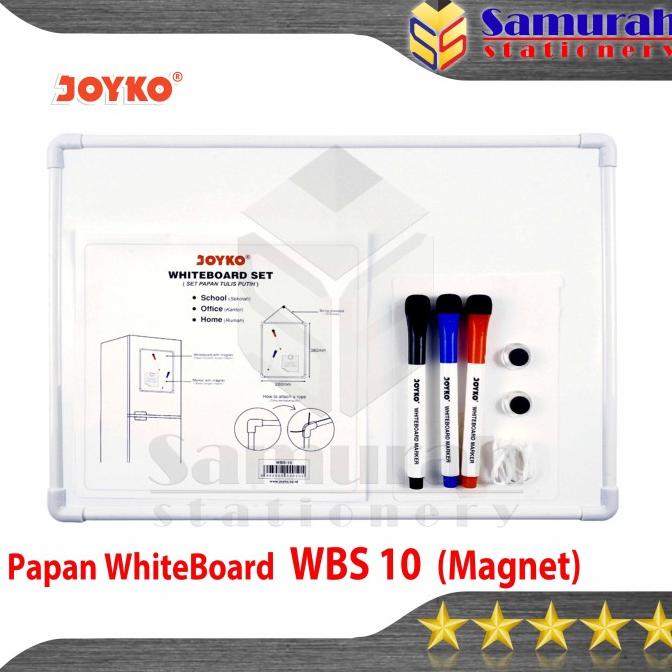 

Office & Stationery | Alat Tulis | Papan Whiteboard Set Magnetic Joyko Wbs 10 / Wb Putih Magnet Kulkas | Best Seller