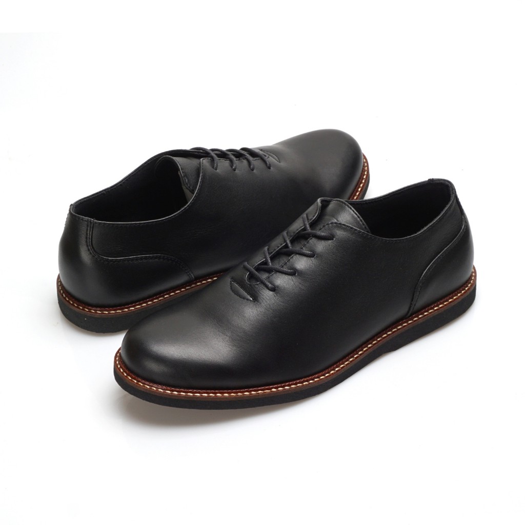 GUSTAV BLACK |FORIND x Greata| Sepatu Kulit Asli Formal Vintage Klasik Pria/Cowo/Men Oxford Footwear