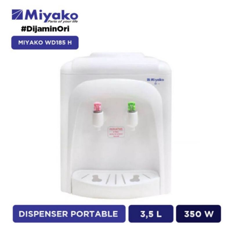 MIYAKO Water Dispenser Portable WD-185 H / Panas Dan Normal