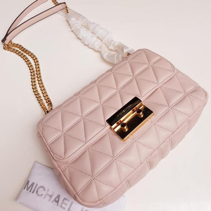 PROMO Michael Kors Sloan Soft Pink Shoulder Bag Wanita