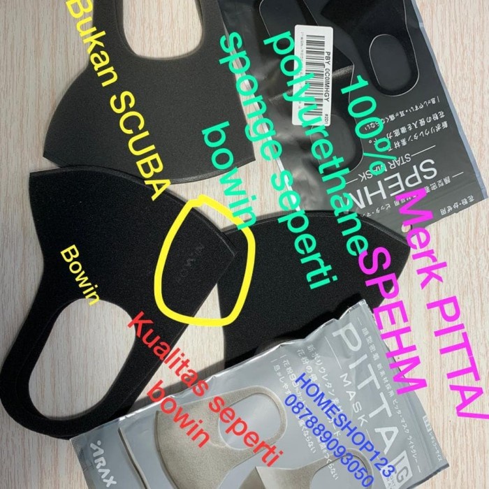 PROMO MASK PITTA- SPEHM SEPERTI- MASKER BOWIN POLYURETHANE- MASK N99-