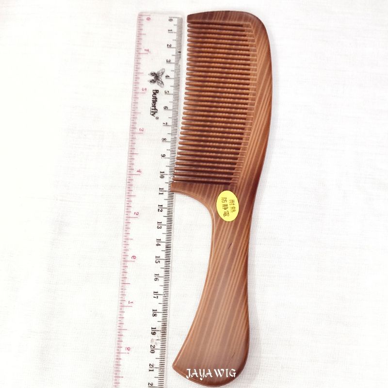 Sisir Rambut Wanita Motif Kayu Sisir Panjang 21cm