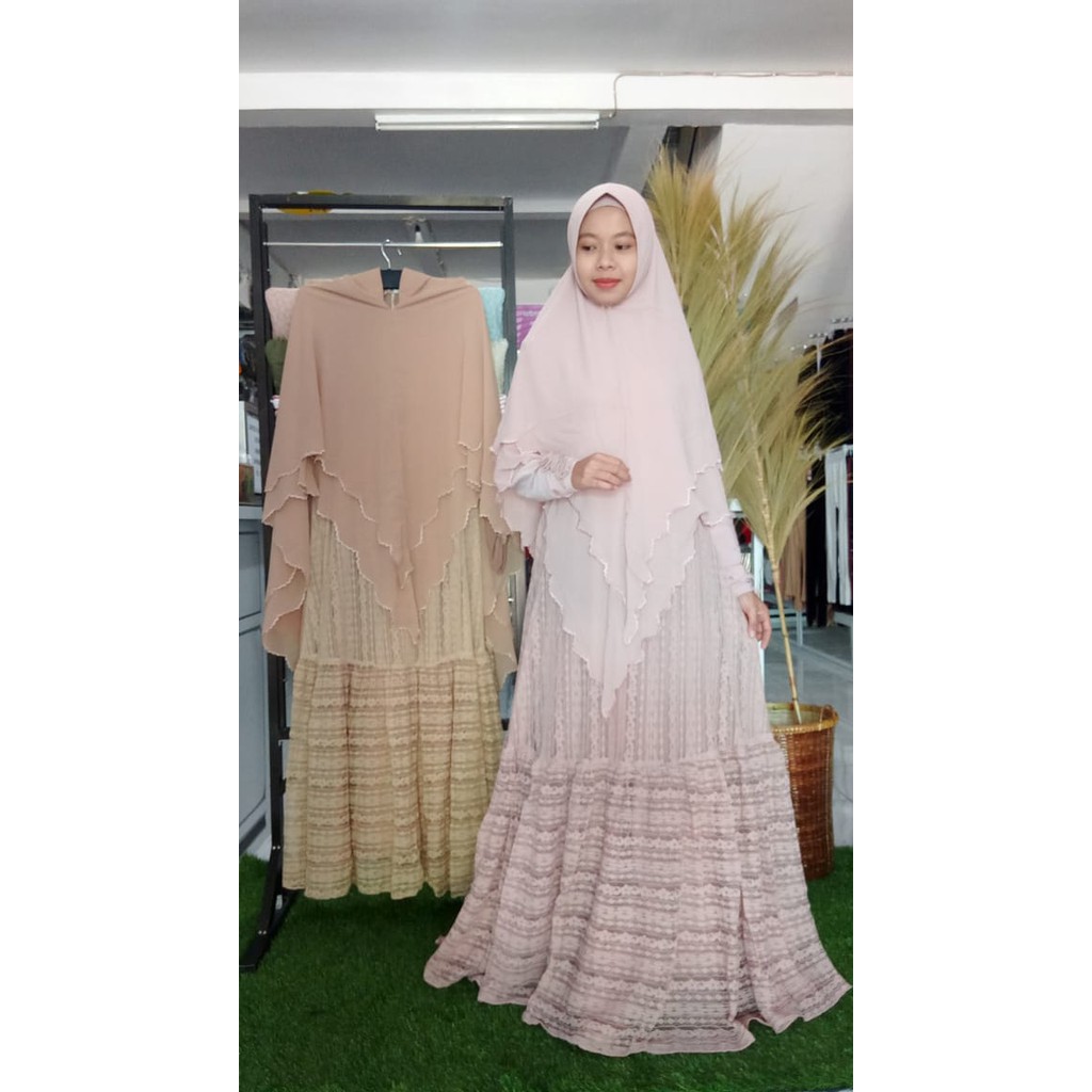 [QNANZ] GAMIS SYARI / DRESS SET "ALEANOORA" By Qnanz Official