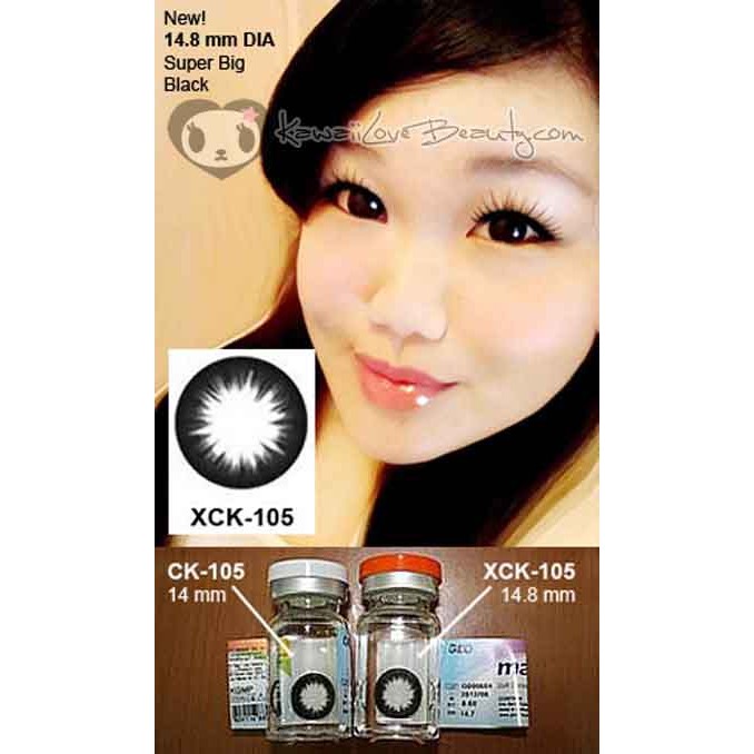 Softlens Geo Xtra Magic Black XCK-105 Soflen Hitam Big Eyes Soflent Softlense Soflen Soflens Soplen