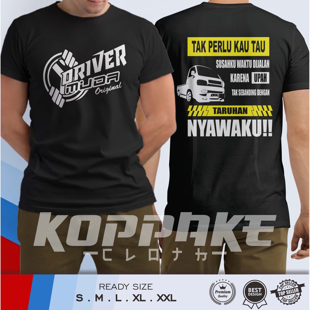Kaos Driver Muda V Pick Up T1200ss L300 Baju Otomotif