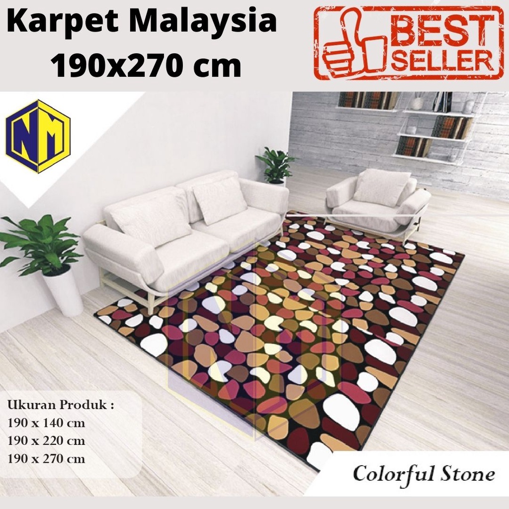 Karpet Malaysia ukuran 270x190 cm motif minimalis harga grosir murah banget