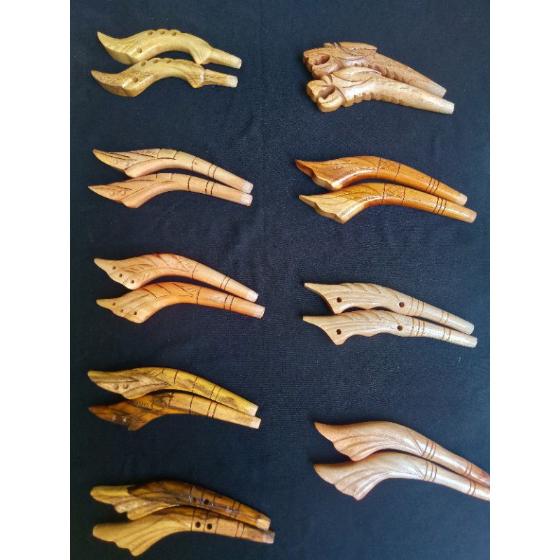 Pahul joran kayu berbagi bentuk