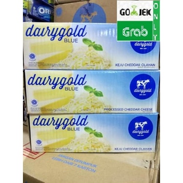 

Keju- Keju Dairy Gold Blue Cheddar 2 Kg Gojek Only -Keju.