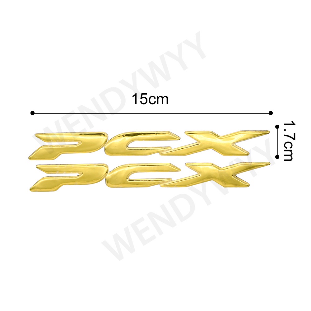 2pcs Stiker Emblem / Badge 3D PCX 125 PCX150 PCX 125 150 Untuk Dekorasi Motor Honda