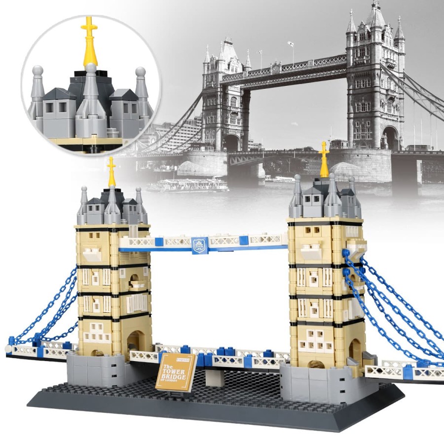 The Tower Bridge of London - Building Block Puzzle Brick Mainan Balok