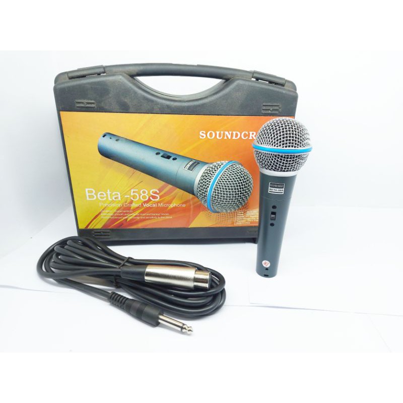 Mic Vocal SOUNDCREST BETA-58S plus Switch Koper