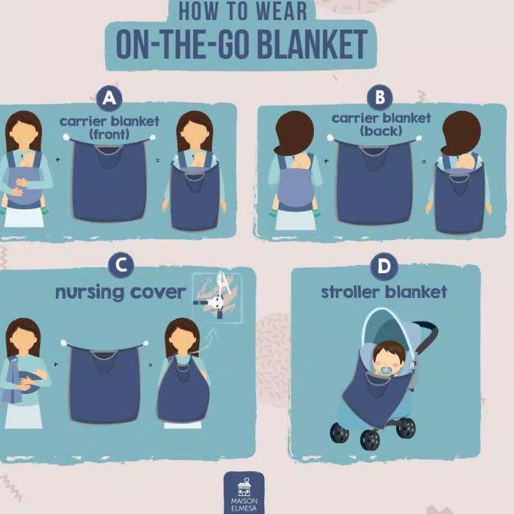 Maison Elmesa On The Go Blanket Art 0575 Shopee Indonesia