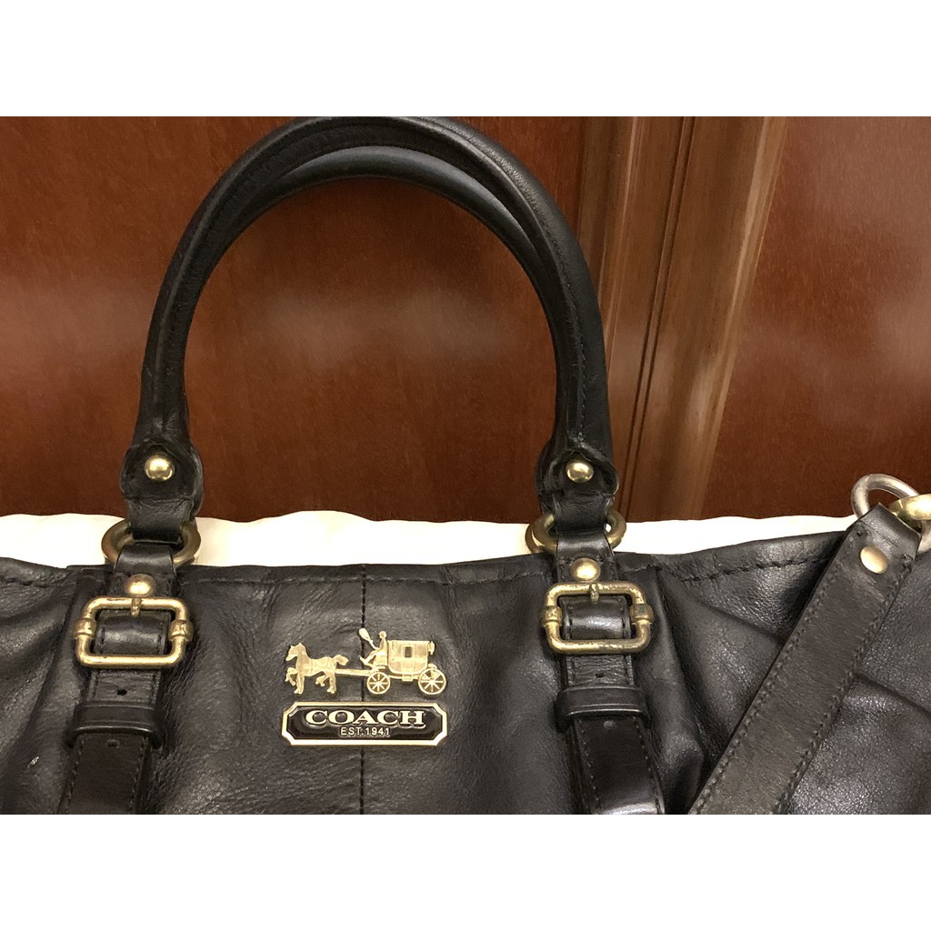 Tas Kantor Wanita Coach 100% original kulit asli leather