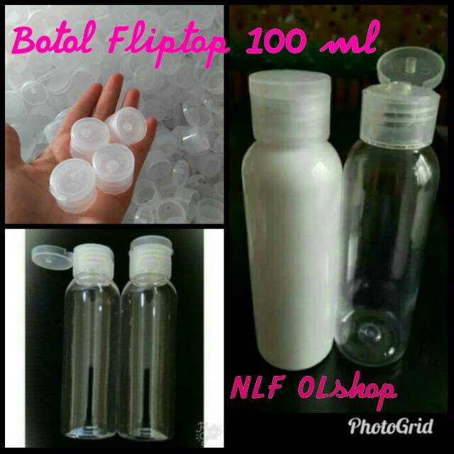 Promo Botol 100 Ml Fliptop Natural aKbakaCm0VON6