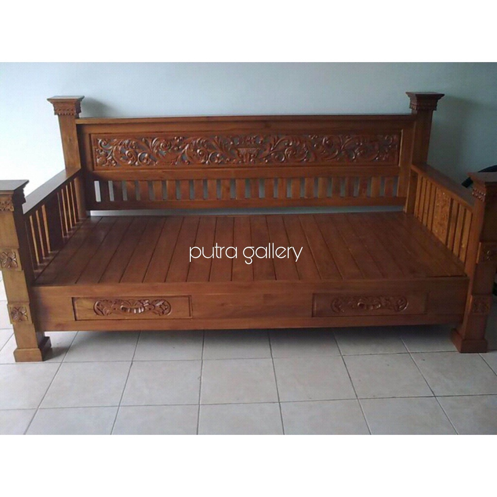 Kursi sofa bangku / Bale bale rahwana jumbo / Kursi jati / Furniture jati jepara