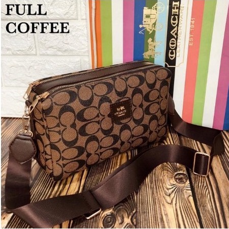 SALE  TAS WANITA COACH SELEMPANG KARDASHIAN 2RUANG SUPER QUALITY SELEMPANG IMPORT BATAM