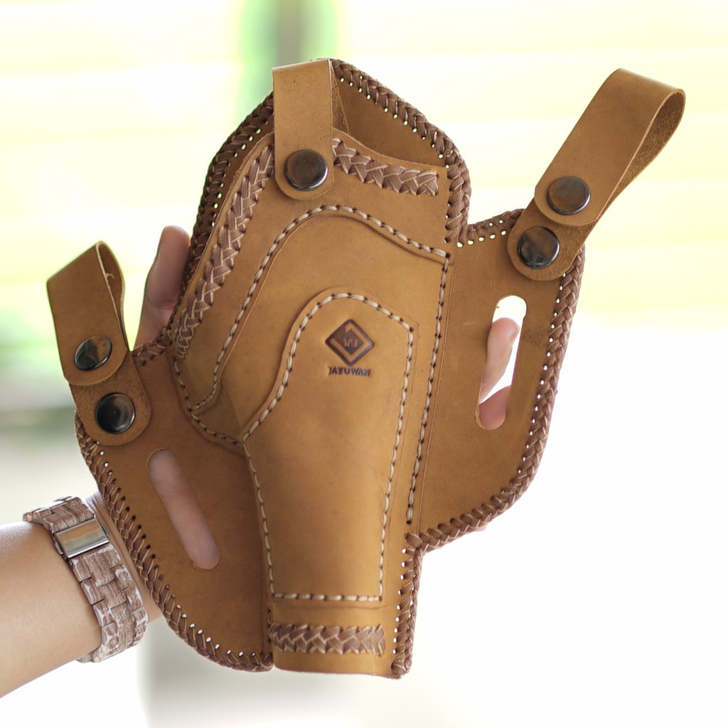 Holster Sarung Pistol AKP1 Handmad Kulit Sapi Asli