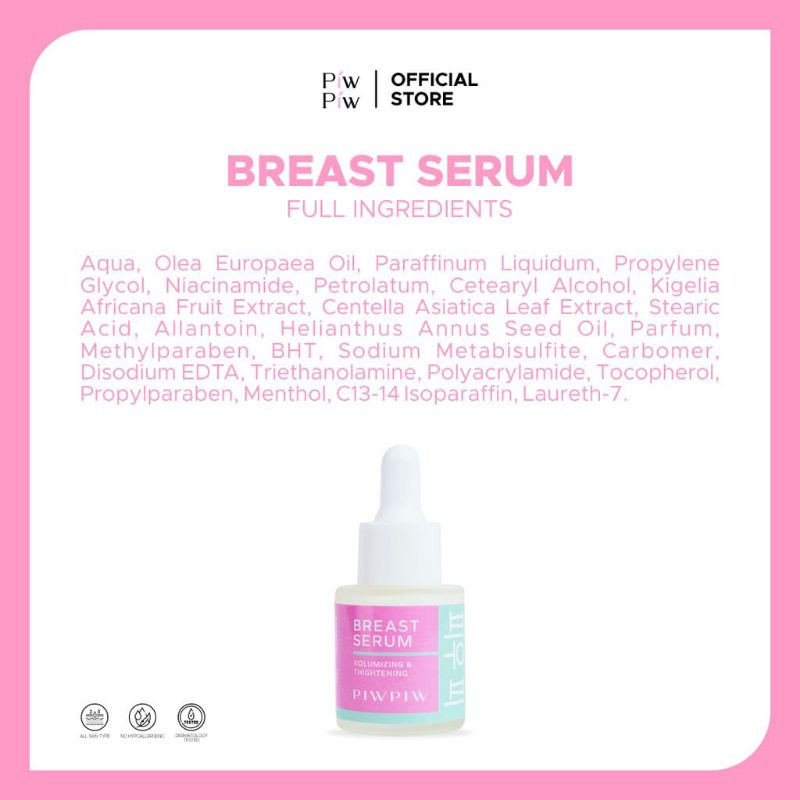 PIWPIW Booby Care  BREAST SERUM Perawatan / Pembesar Payudara Breast Care Serum Pembesar Payudara Pengencang Payudara Perawatan Payudara Original Female Breast Enlarger