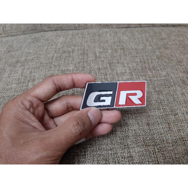 EMBLEM TEMPELAN STIKER LOGO GR SPORT TOYOTA GAZOO RACING EXTERIOR AKSESORIS LUAR MOBIL