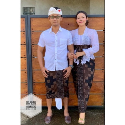 Kamen Batik Indigo Set Selendang