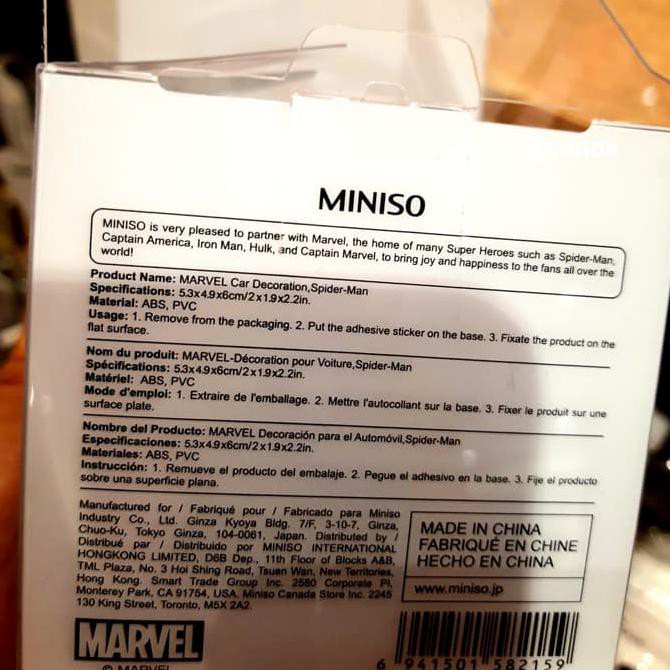Promo Interior Miniso MARVEL Car Decoration Dashboard