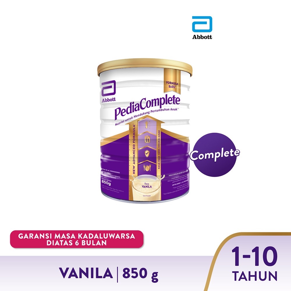 

Pediasure PediaComplete Vanila 400 850 g Complete (1-10 tahun) Susu Pertumbuhan Anak - Kids Milk Powder
