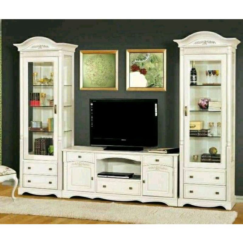 Bufet TV kayu jati meja tv / furniture Jepara mebel Jepara Meja tv terlaris