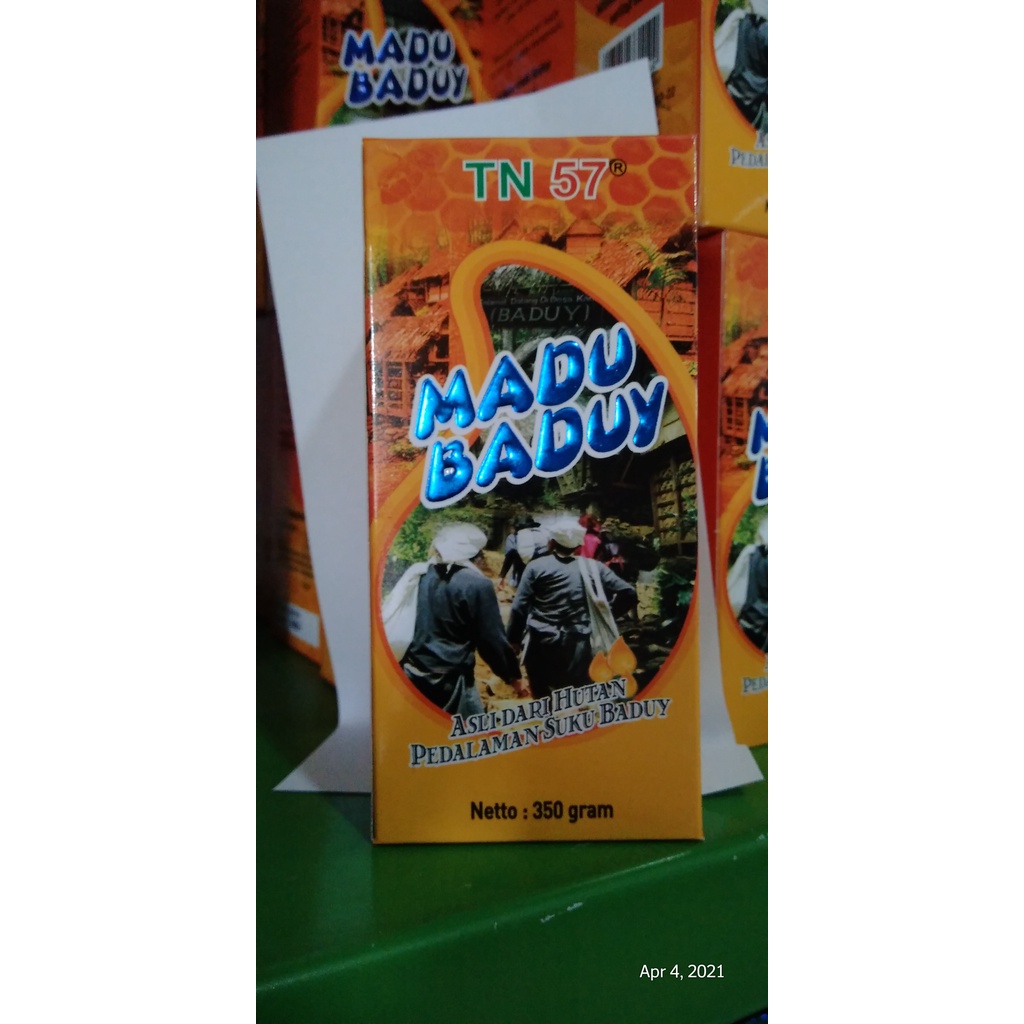 

Madu Baduy TN 57 madu hutan 350 gr toga