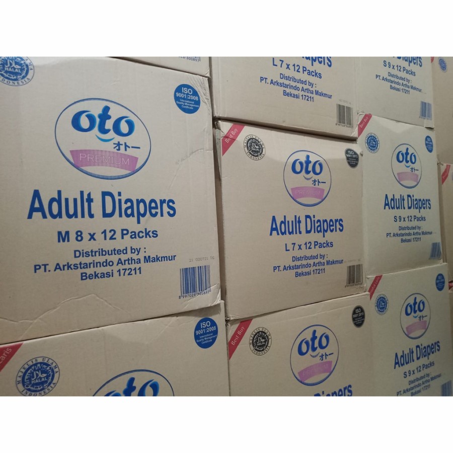 Oto Premium Adult Diapers Perekat S9/M8/L7/XL6