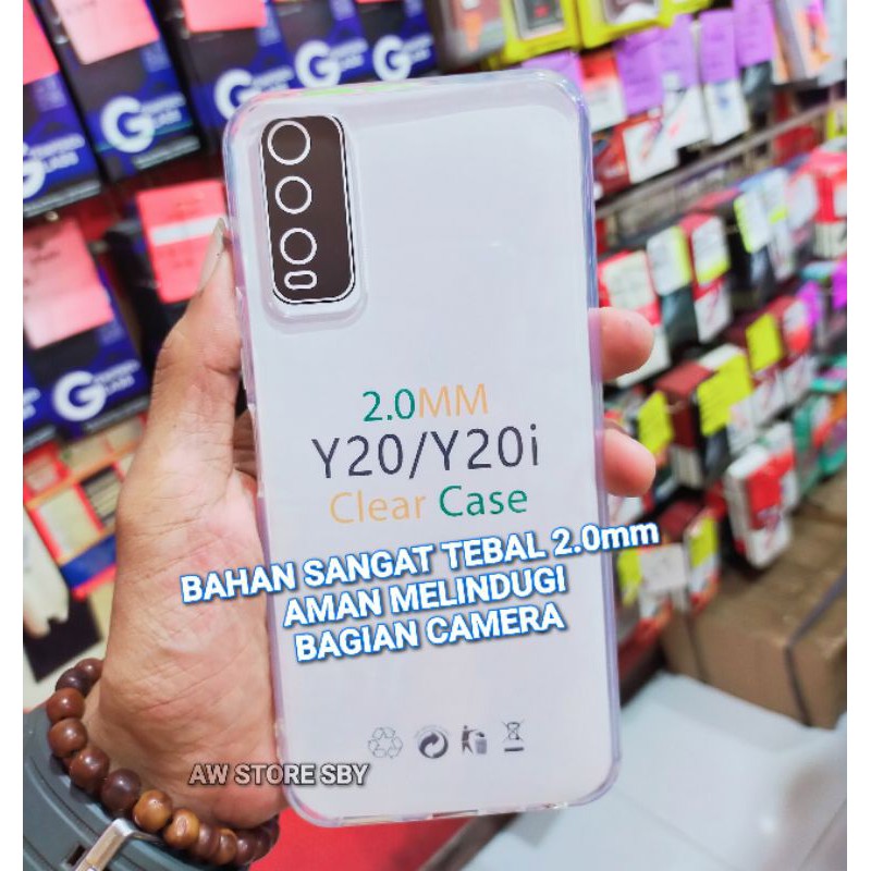 HD Clear case vivo V21 4G/ V21 5G/ V23E/V25 5G/T1 5G/T1 PRO 5G/Y12S Y20 Y20i Y20S/ Y35 2022 Case TEBAL 2.0mm Transparant CLEAR CASE