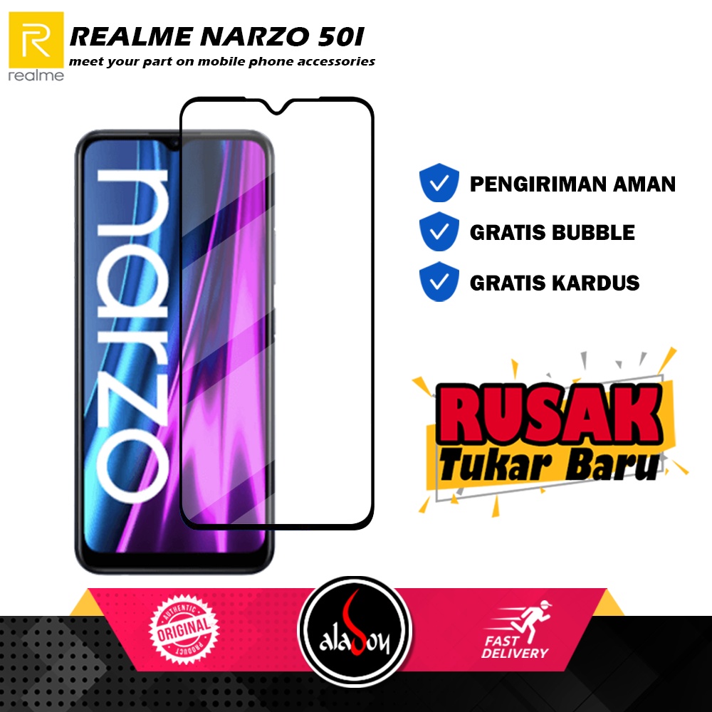 Tempered Glass Realme Narzo 50I Anti Gores Layar Screen Protector