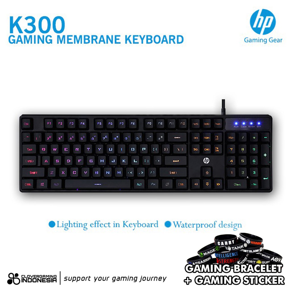 HP K300 Membrane - Gaming Keyboard