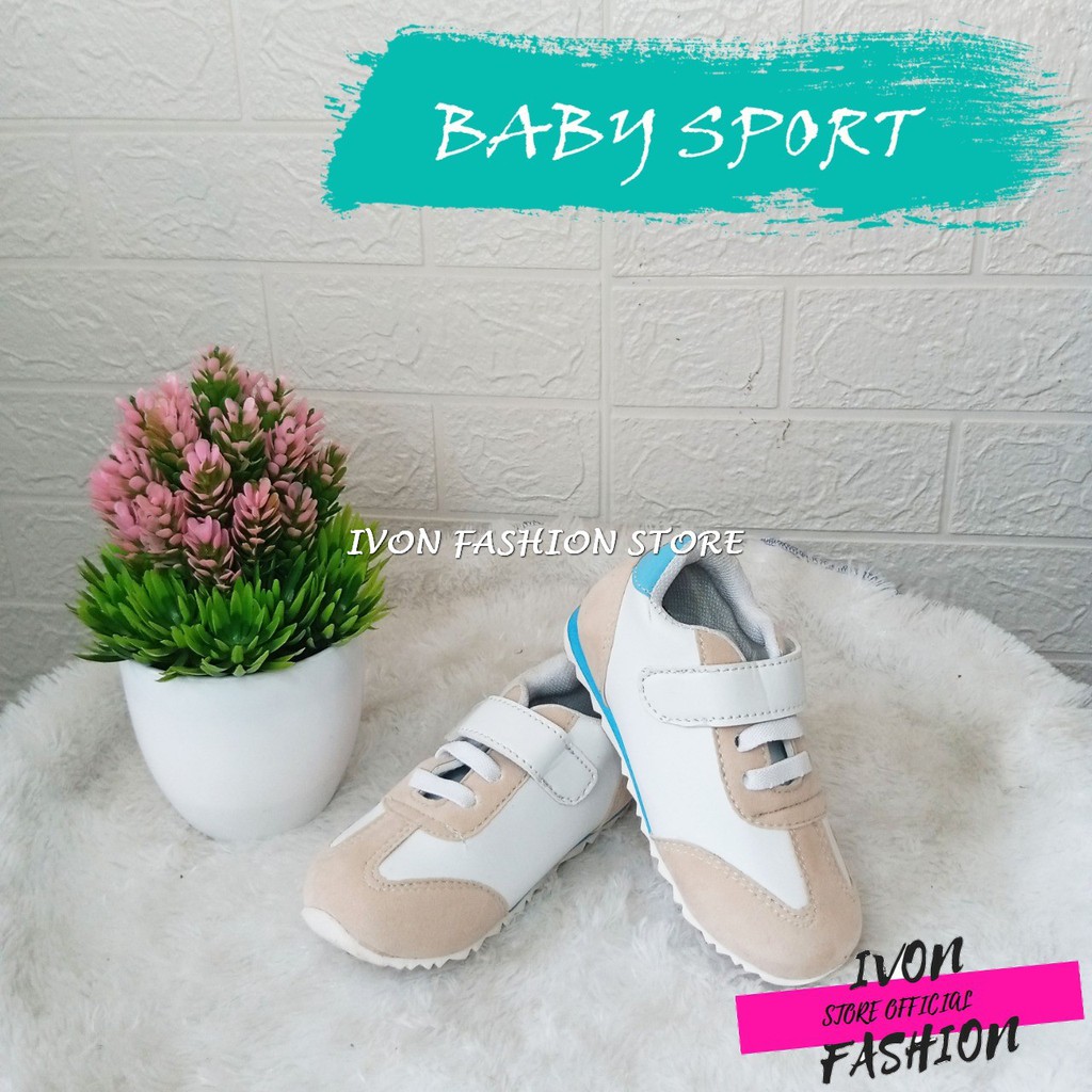 BABY SHOES/SEPATU BAYI SPORT MODEL PEREKAT UNTUK USIA 6-12 BULAN PRIA DAN WANITA MURAH BISA COD