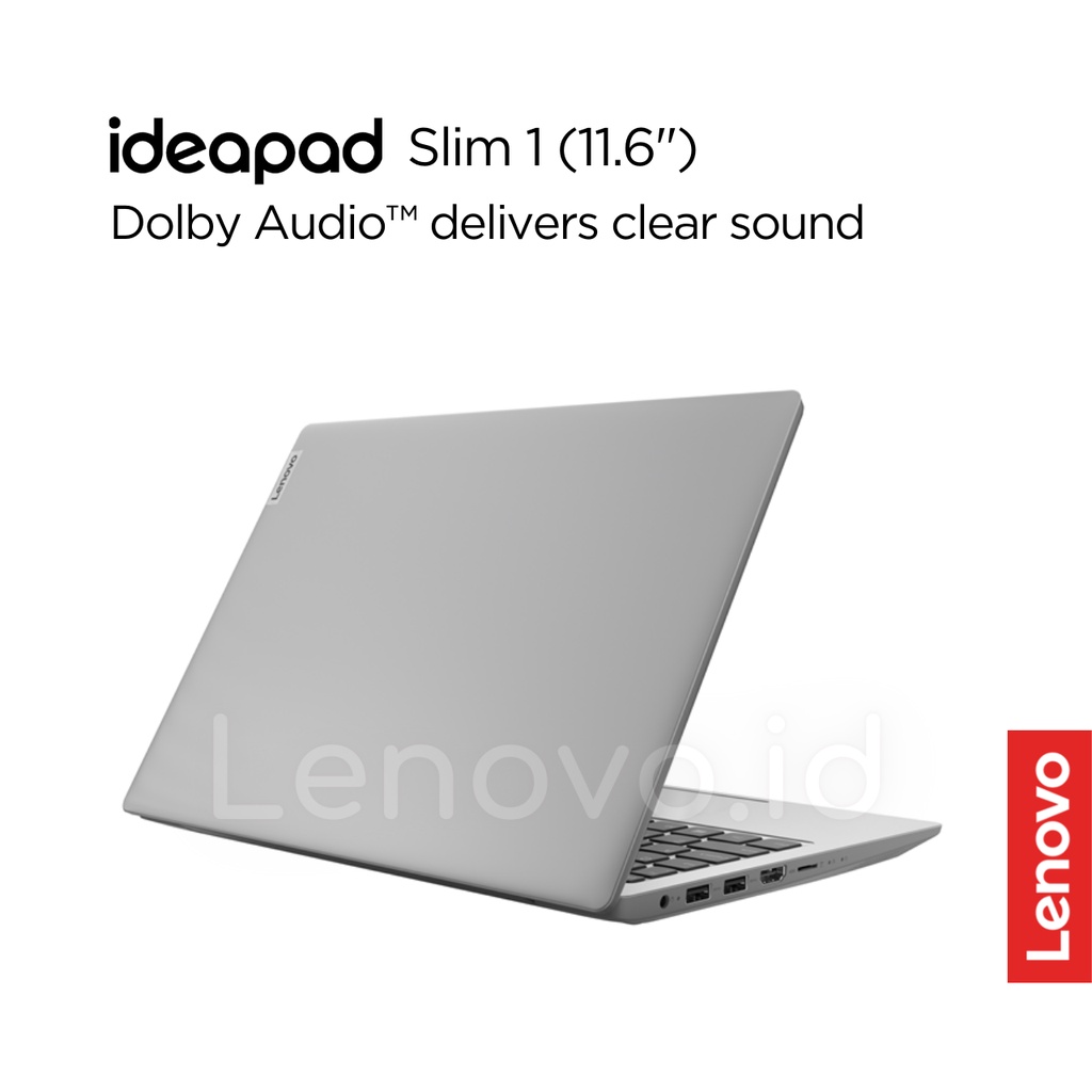 Lenovo IdeaPad Slim 1 05ID Celeron N4020 Win10 4GB 256GB SSD 11.6