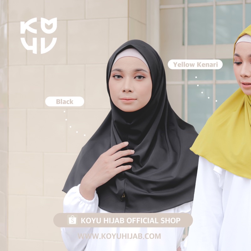 Koyu Hijab OLIVIA instant pendek (pilih warna)