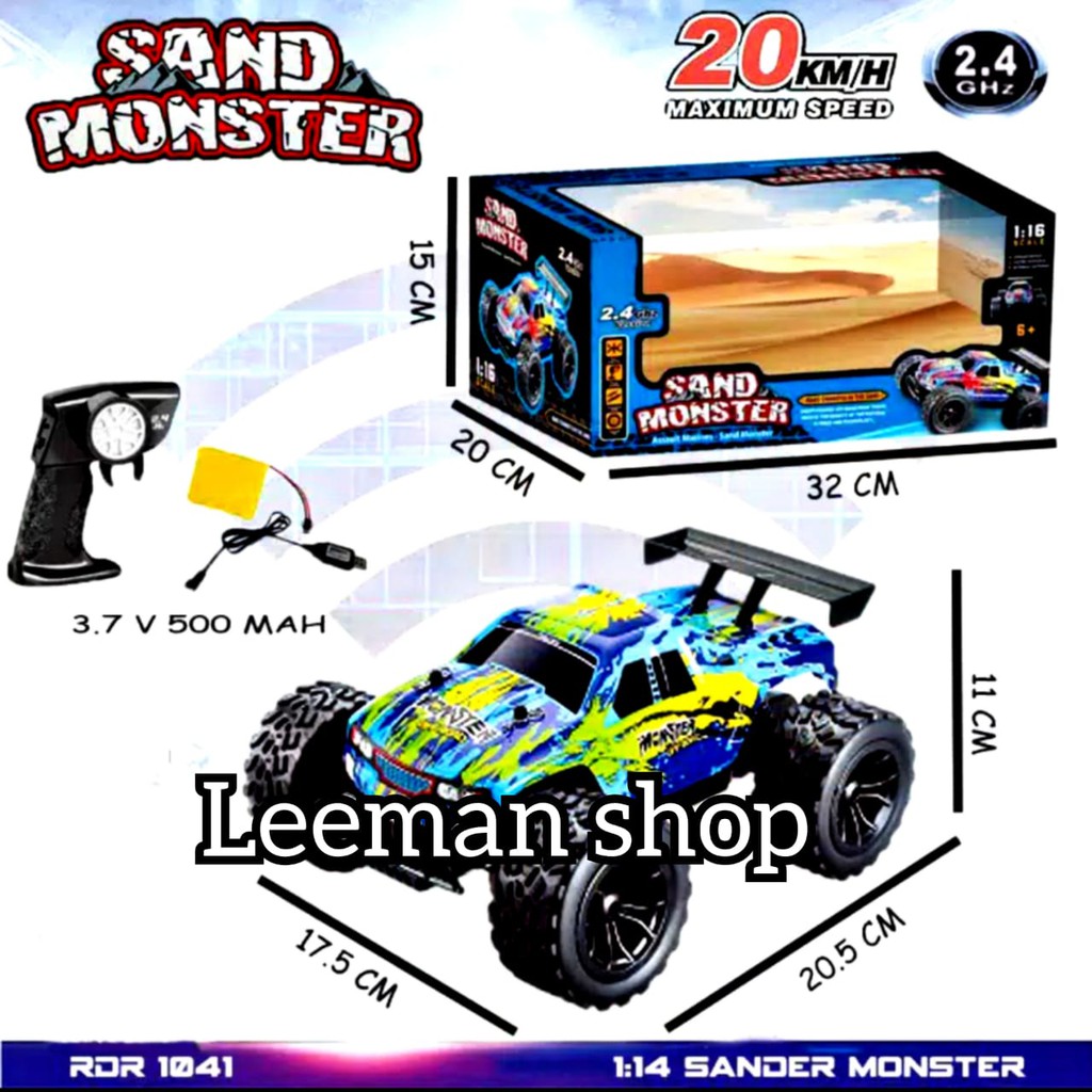 MOBIL REMOTE CONTROL RC CAR SAND MONSTER 2.4GHZ - RDR 1041