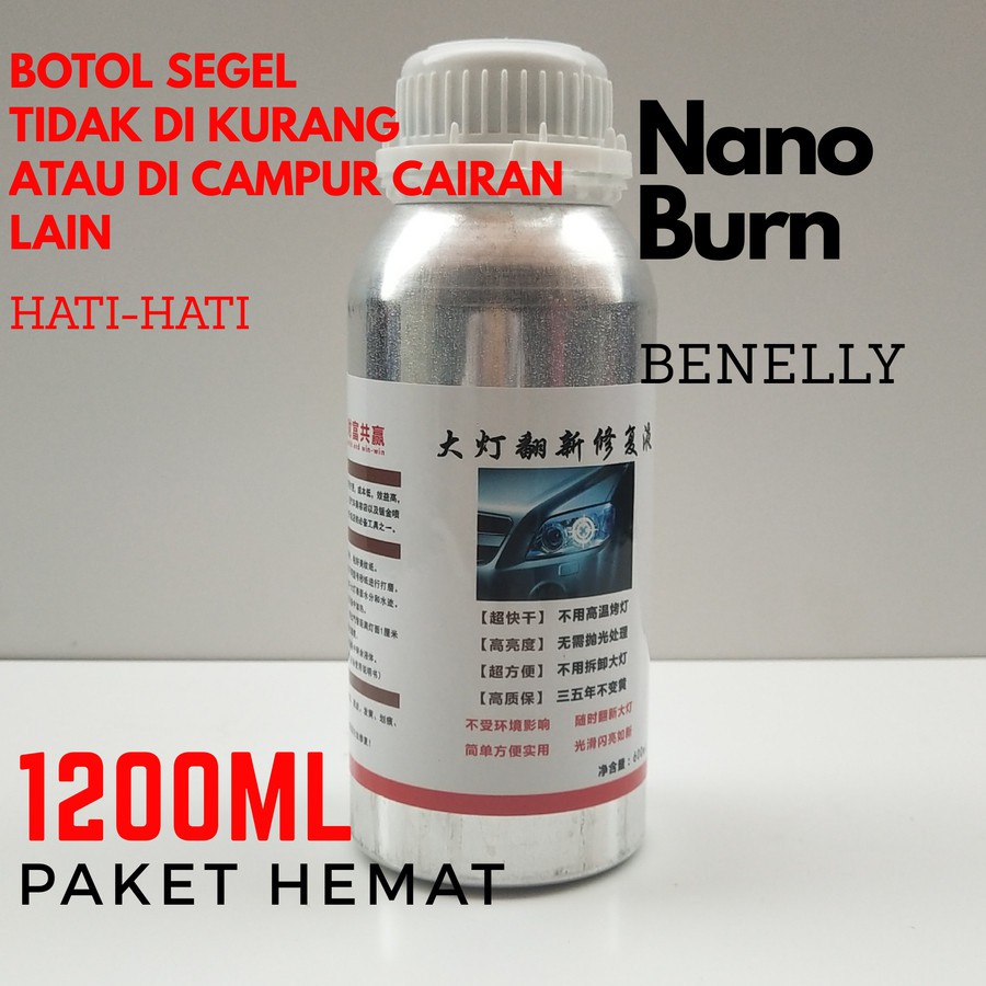 1200ml Liquid Nano Burn Coating Refill Nano Burn Biru