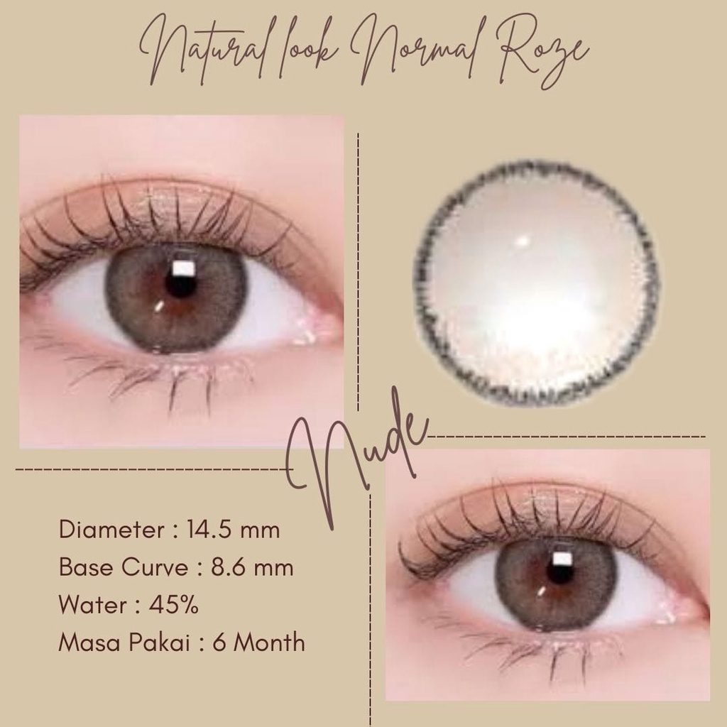 SOFTLENS WARNA NATURAL LOOK ROZE NORMAL