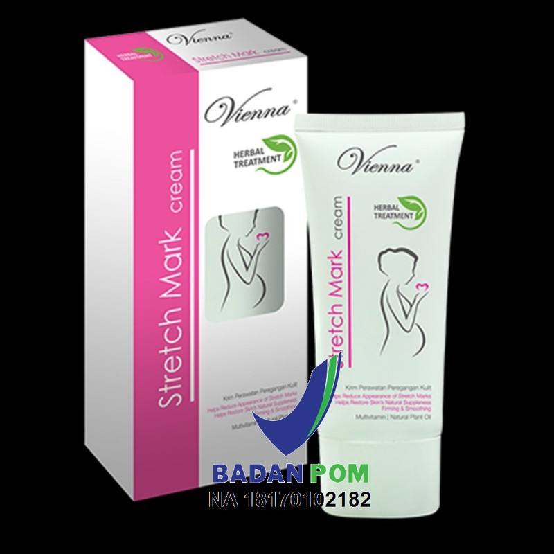 VIENNA STRETCHMARK CREAM CICA+ SOLUTION ORIGINAL - PENGHILANG STRETCH MARK PERUT PAHA