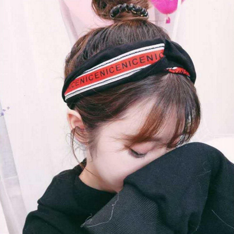 Mysterygirl - Jepit Rambut Bandana Bando Rambut Twilly Bag Polos Salur Bandana Simpul Ala Korea BANDANA KOREA Bando Bandana Simpul Korea Headband