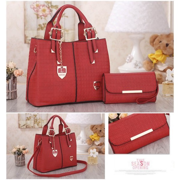 Menjual        Tas Wanita Branded Lenore 2in1 PK -7742Tas Kerja Tas Pesta Terbaru