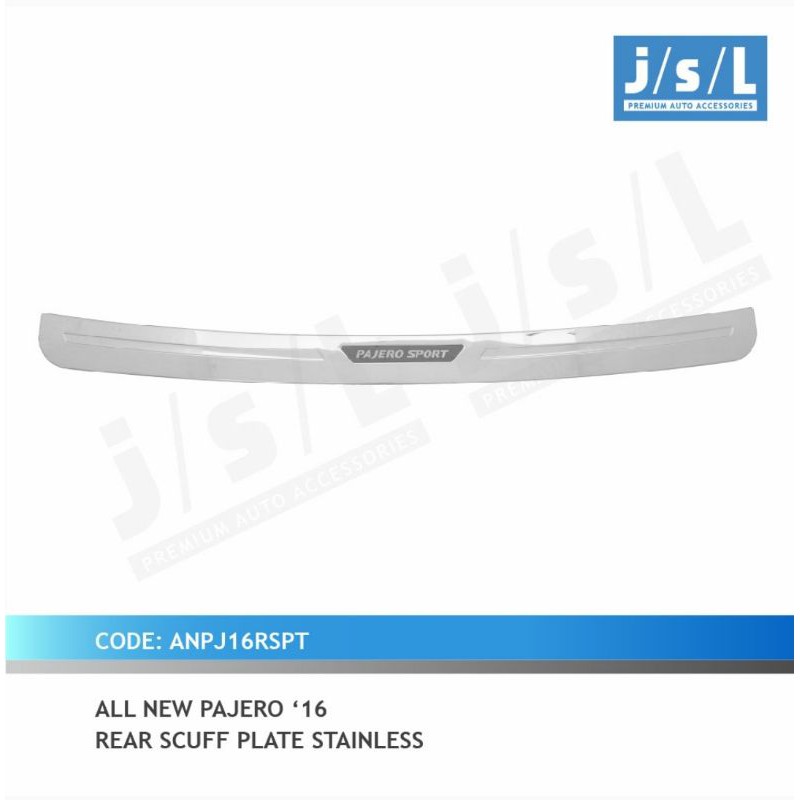 sillplate belakang all new Pajero 2016 stainless jsl