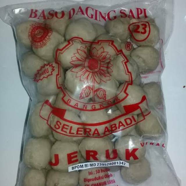 

Baso sapi cap jeruk isi 25