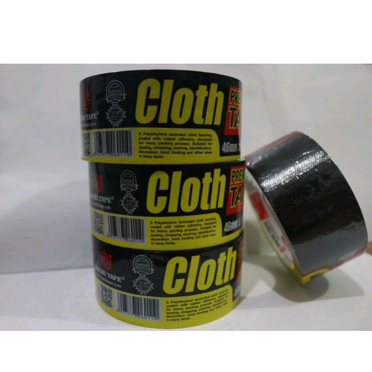 Jual Lakban Kain Hitam Nachi Mm Cloth Tape Hitam Premium Tape