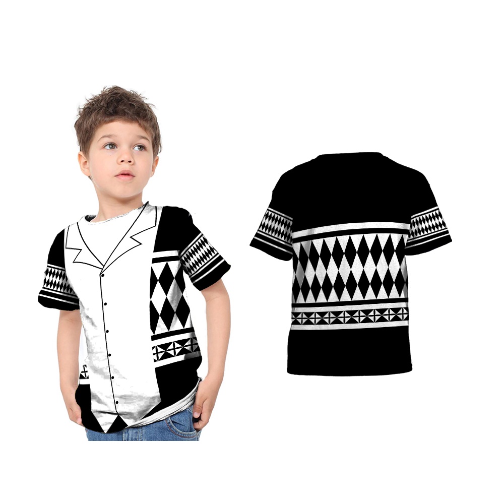 Baju Kaos Anak Kimono Draken Terbuka Full Print Printing Premium